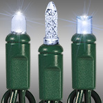 Cool White LED Christmas Light Strings - Category Image