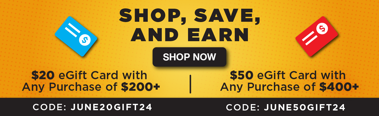 Shop, Save, And Earn: $50 eGift Card with any purchase of over $400